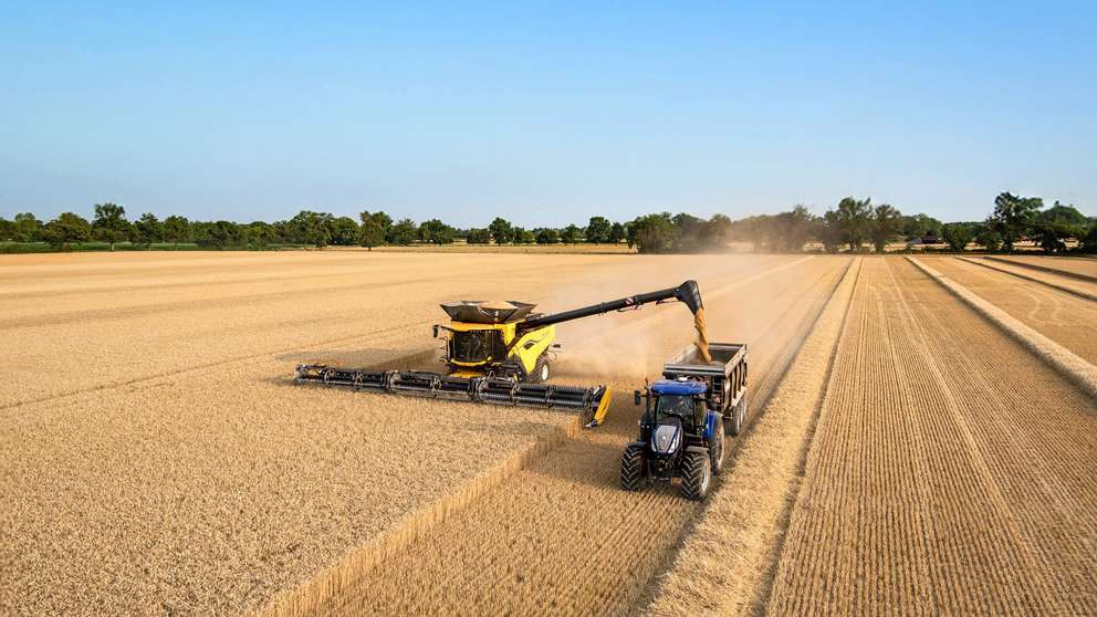 come funziona la mietitrebbia new holland